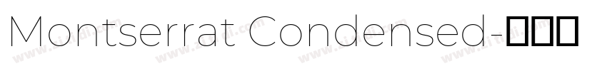 Montserrat Condensed字体转换